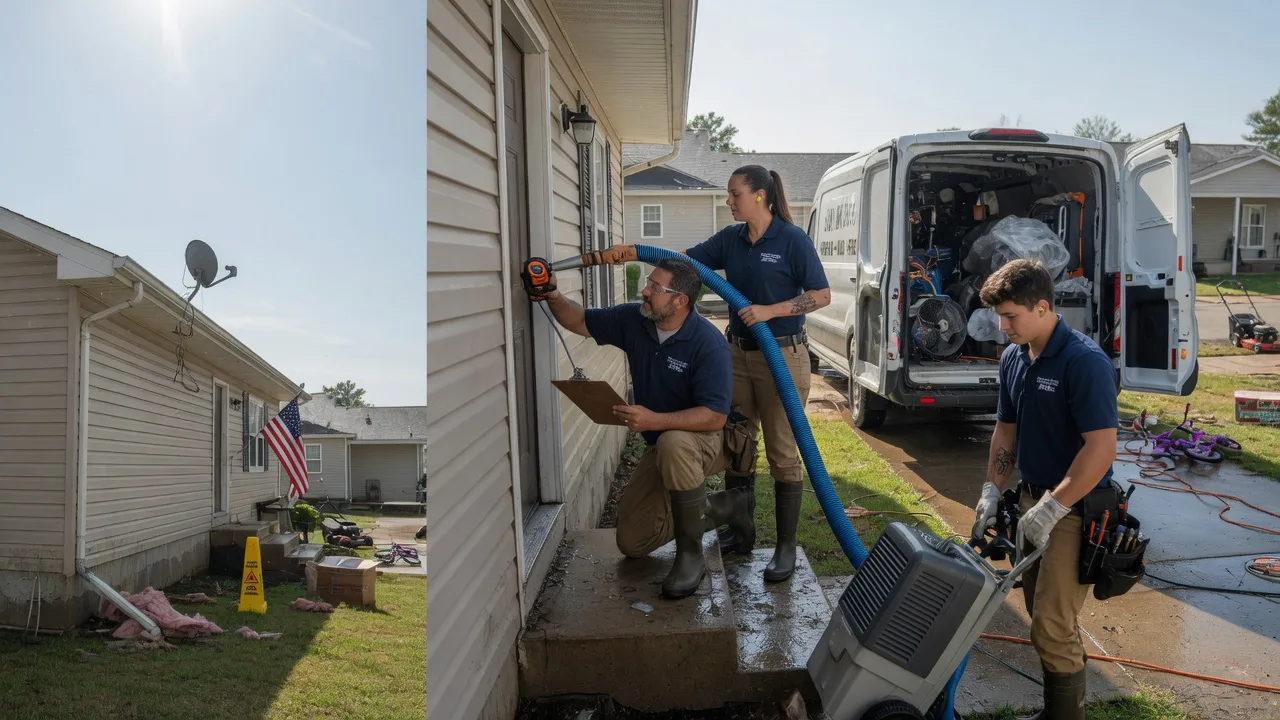 Ceiling Water Damage Restoration in Okemah, OK near me